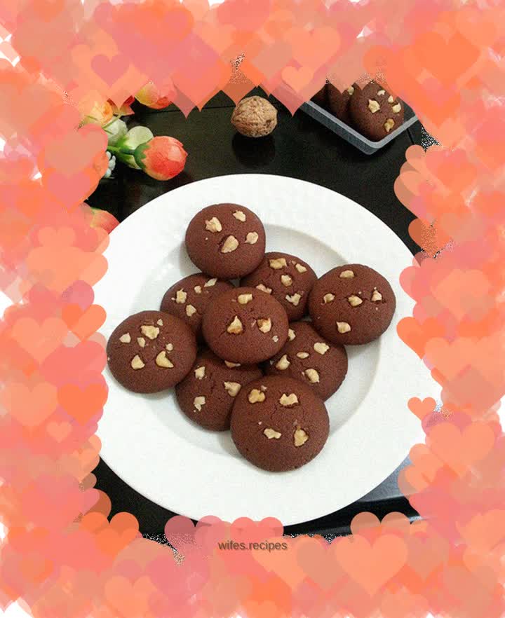 Walnut Cocoa Cookies