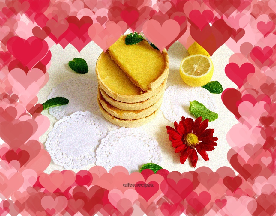 Small fresh lemon tart