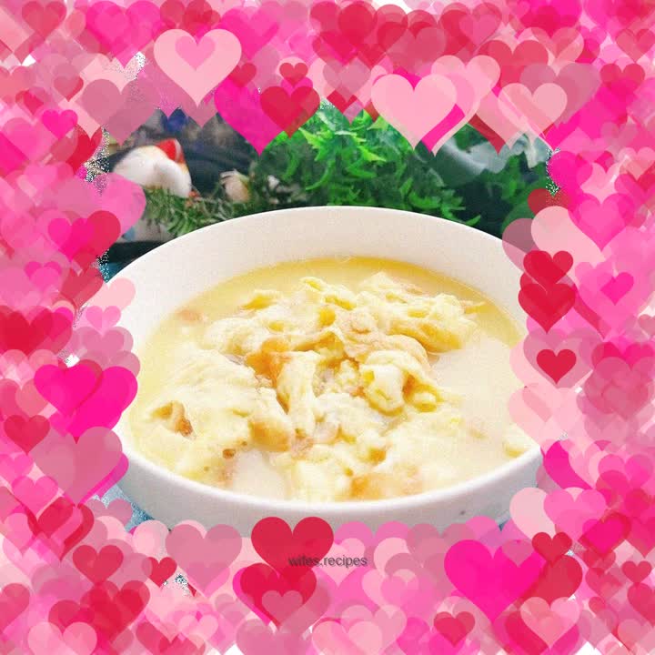 Scrambled eggs with sugar