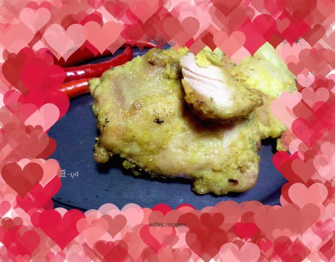 Delicious fried food——Thai sweet and spicy fried chicken steak