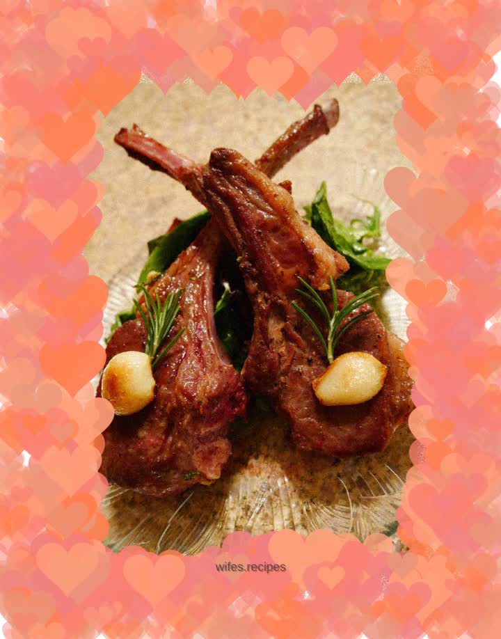 Rosemary pan-fried lamb chops