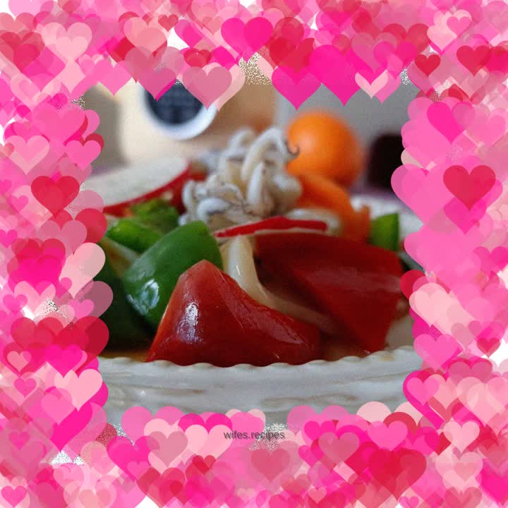 Pipe fish mixed with bell pepper