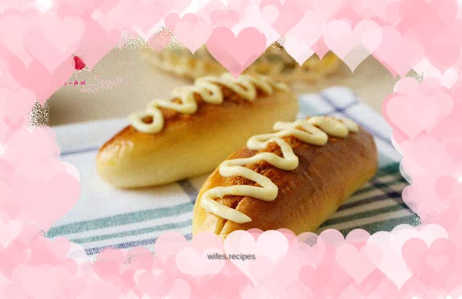 Salmon floss and olive buns