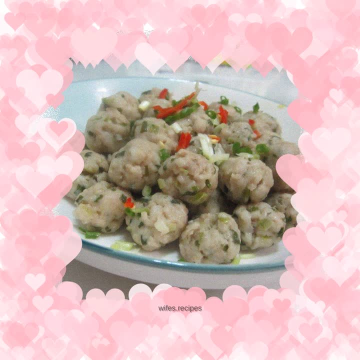 Fish-flavored meatballs