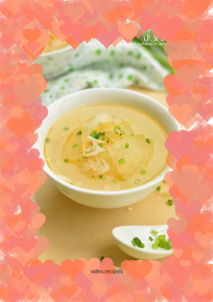 Shrimp skin and winter melon soup