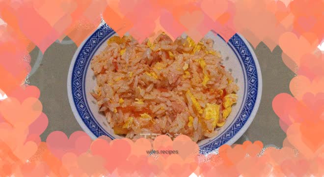 Tomato and egg fried rice
