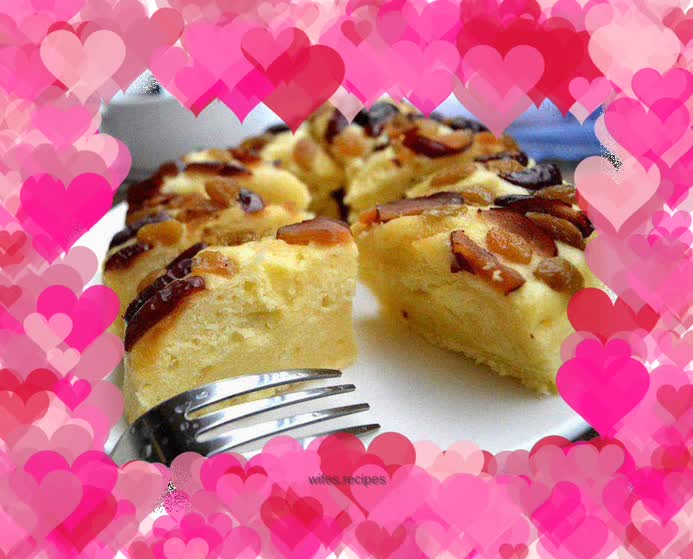 Red date and raisin steamed cake