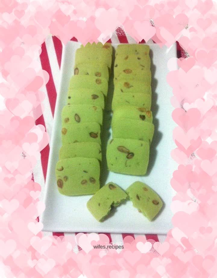 My favorite touch of green—matcha honey bean biscuits