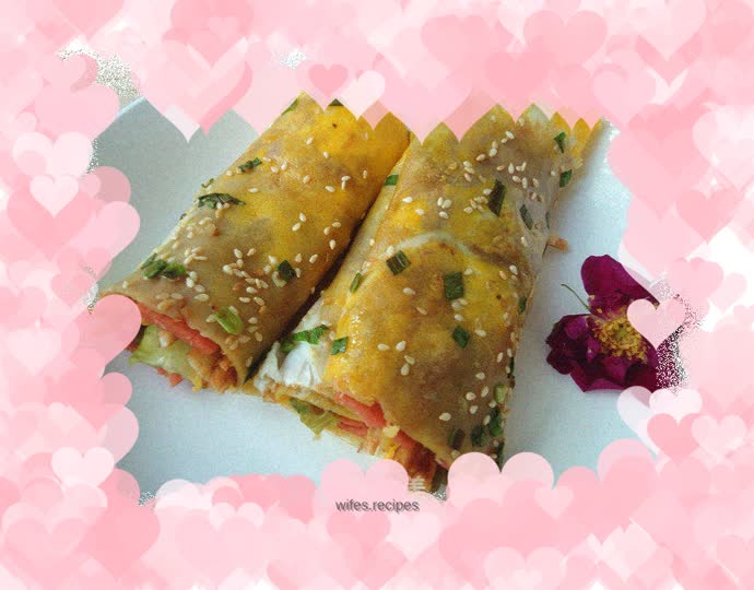 Homemade pancake fruit