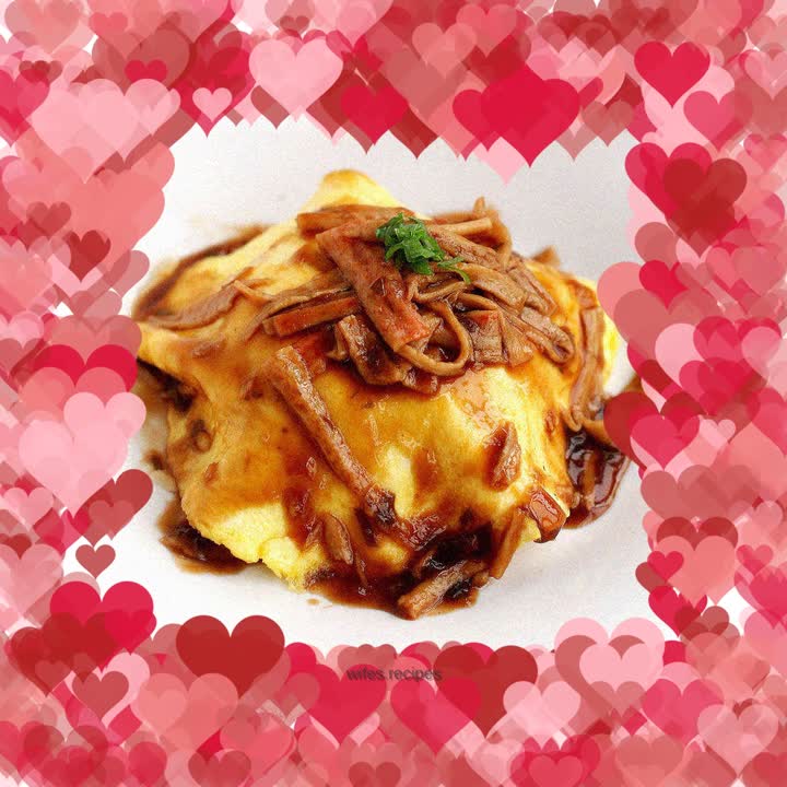 Crab foot omelette rice----give rice new clothes