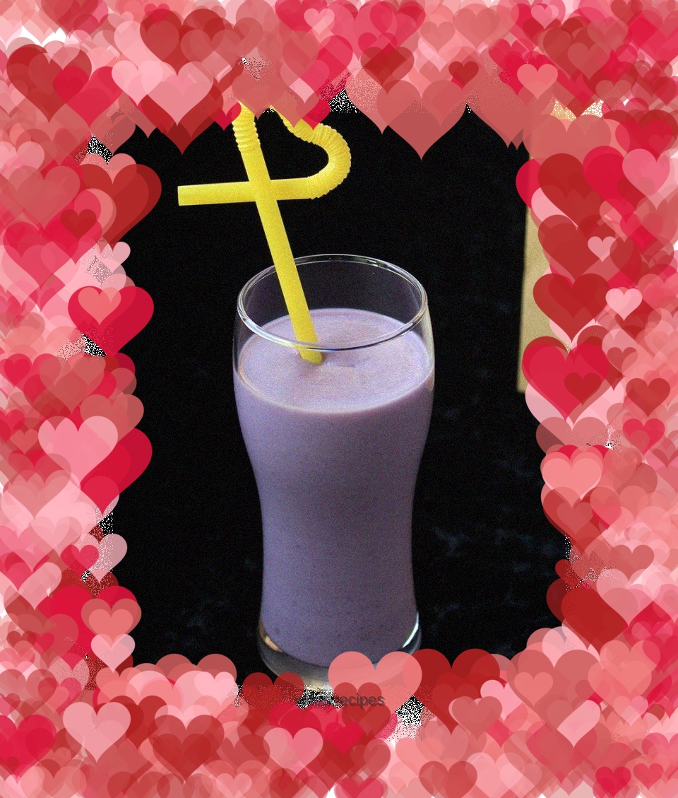 Purple sweet potato milk oatmeal paste