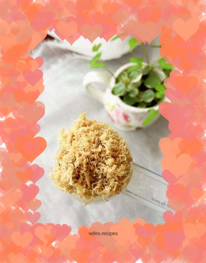 Seafood and meat floss