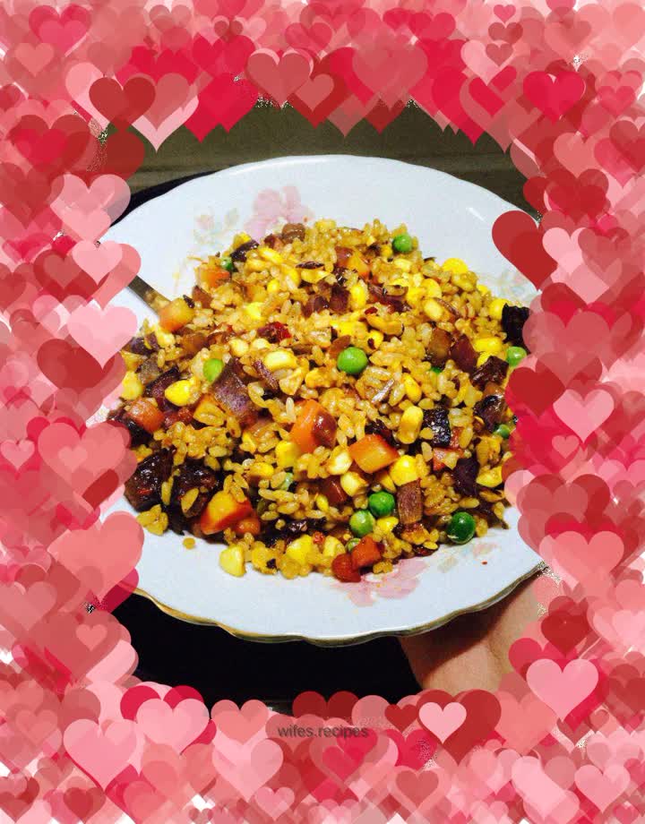 Sichuan Style Sausage Fried Rice