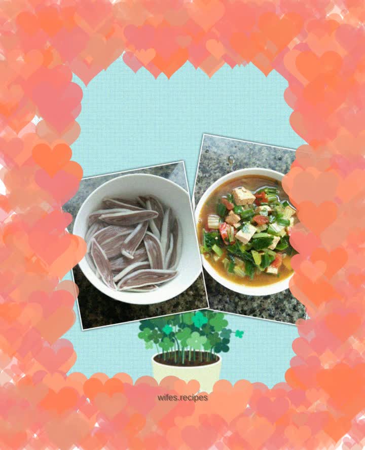 Chicken blood noodles