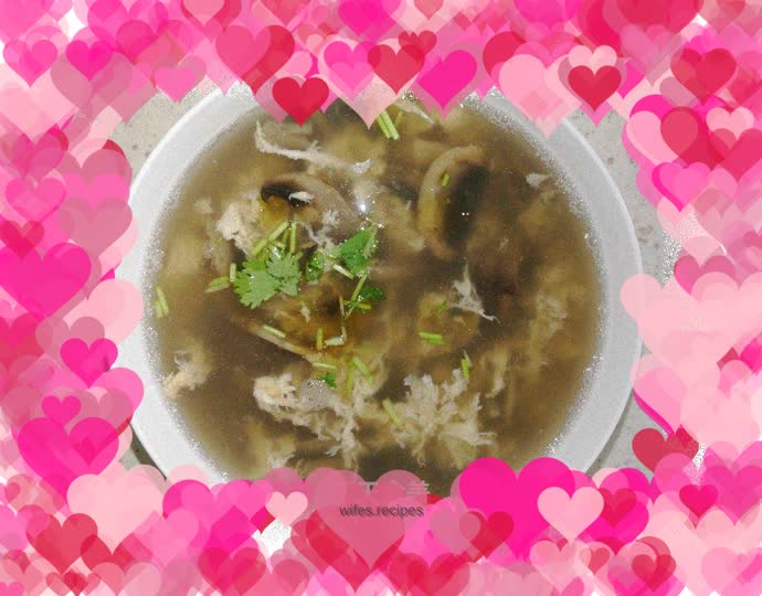 Mushroom and Egg Drop Soup