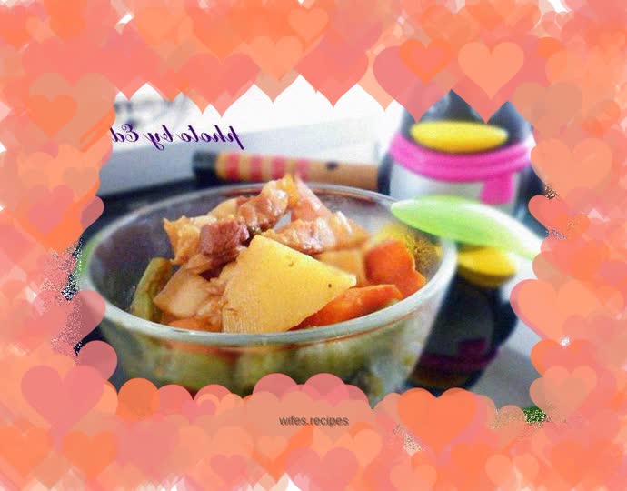 [Baby's Favorite] ----------Braised Pork, Stewed Potatoes, Beans, Carrots