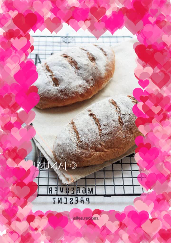 Soft European Buns with Red Dates and Walnuts