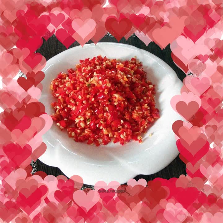 Homemade chopped pepper