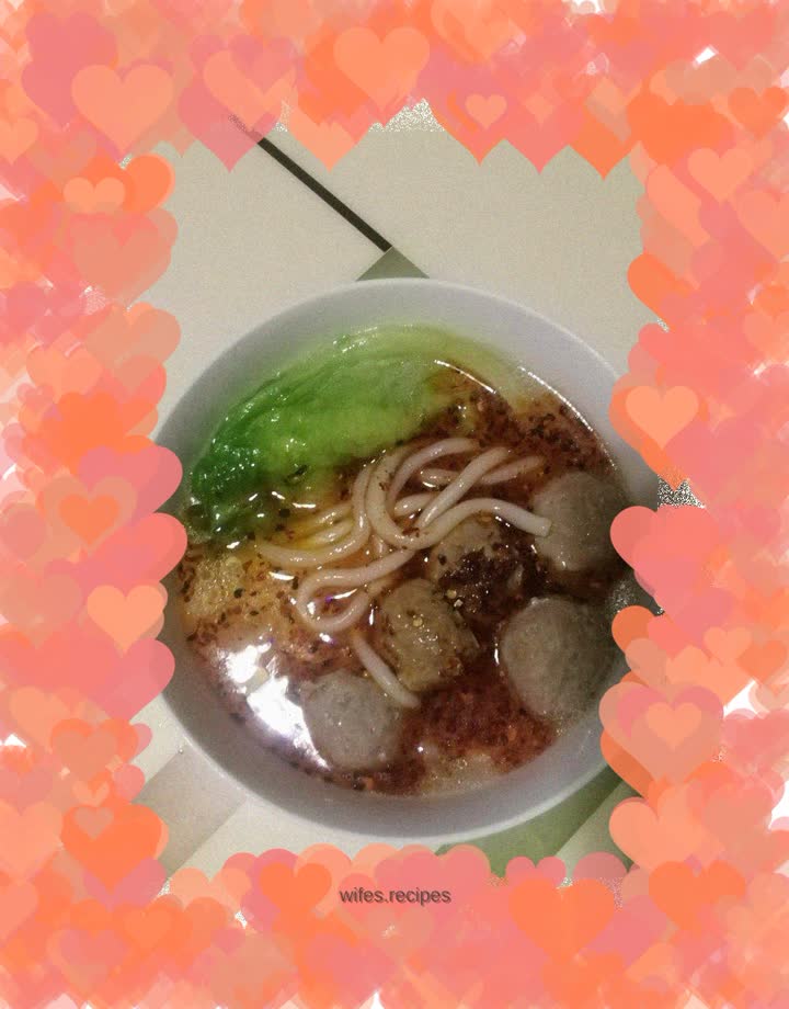 Beef Tendon Balls and Potato Noodles