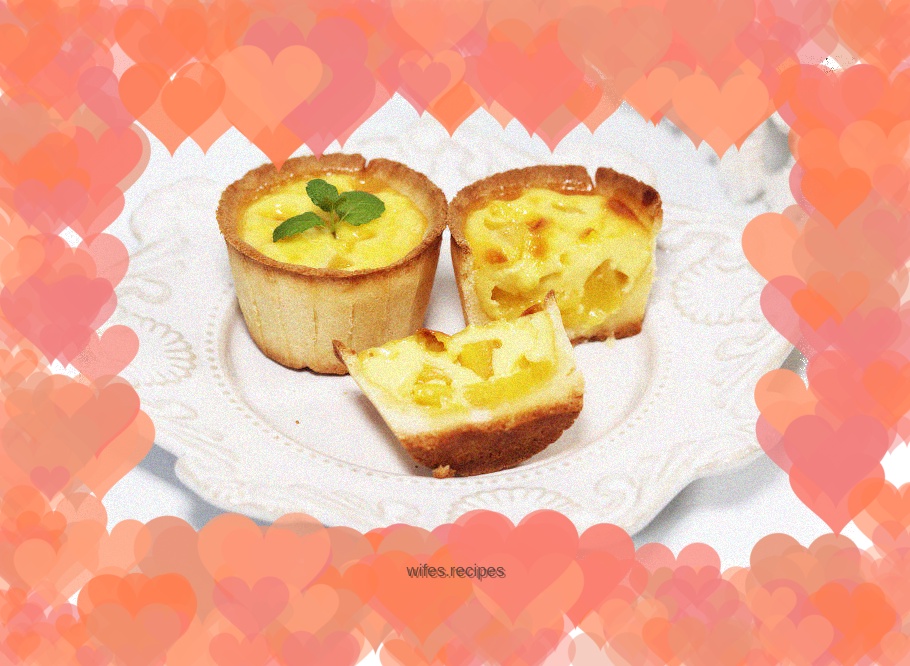 Pineapple Pudding Tart | Sweet and sour, tender and addictive!