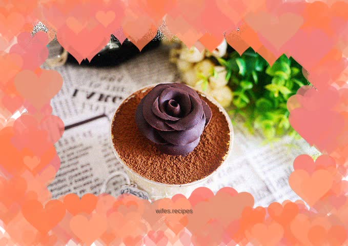 Alternative cake decoration-chocolate roses