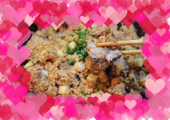 Homemade recipe for steamed pork ribs