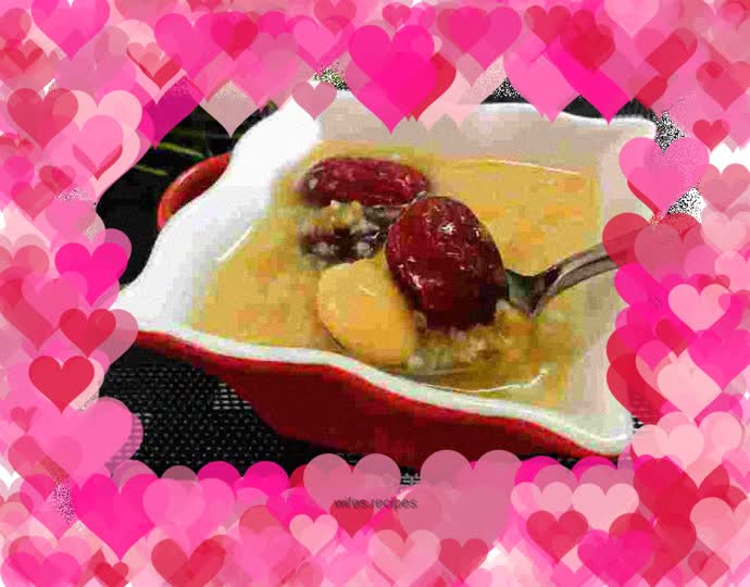 Pumpkin, millet and ginkgo porridge