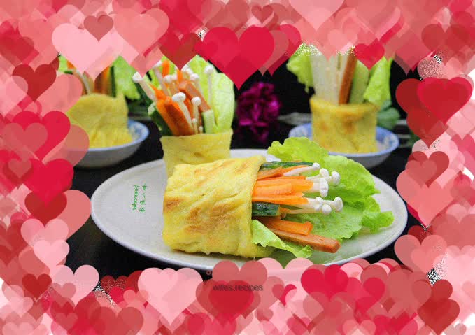 Colorful Egg Burrito