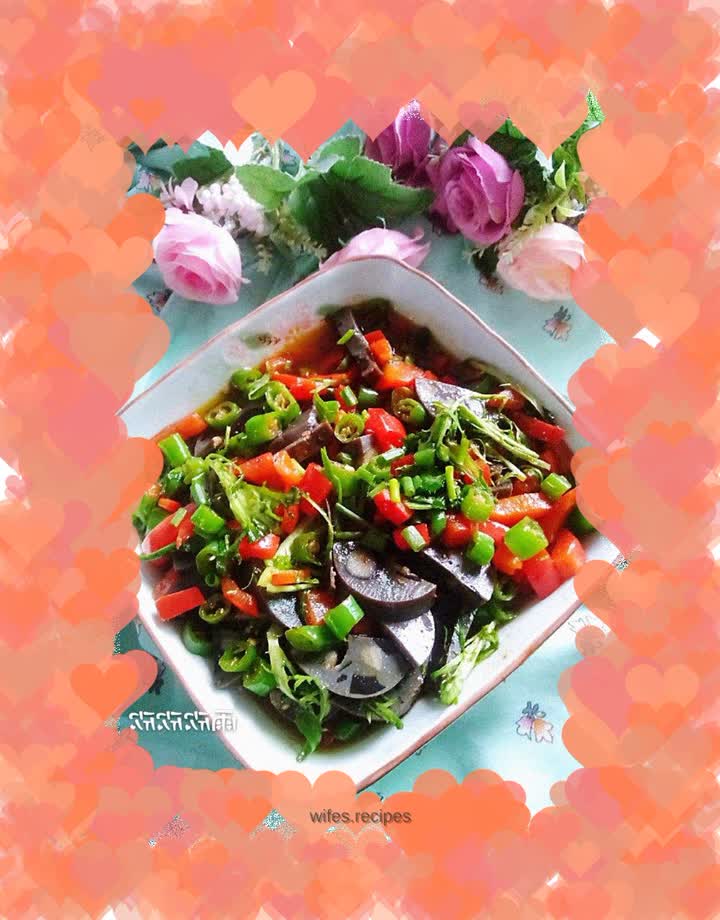 Cold preserved egg sausage