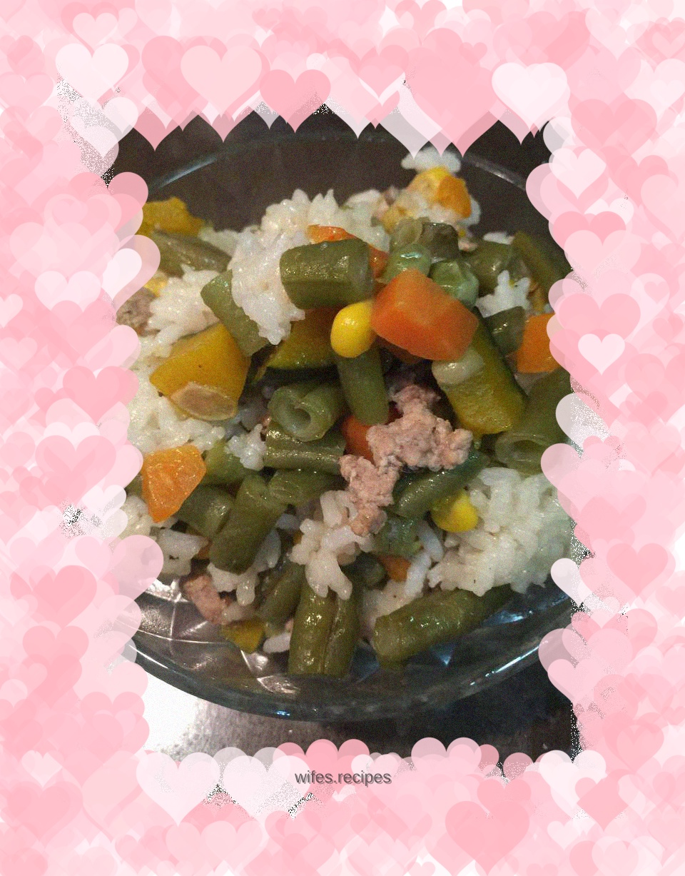 Braised Rice with Minced Pork and Beans