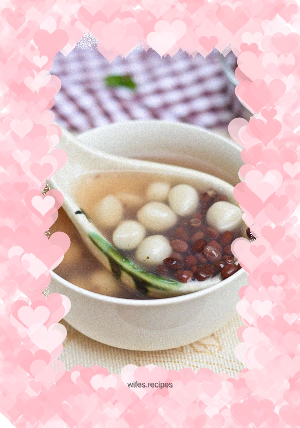 Honey bean dumpling soup