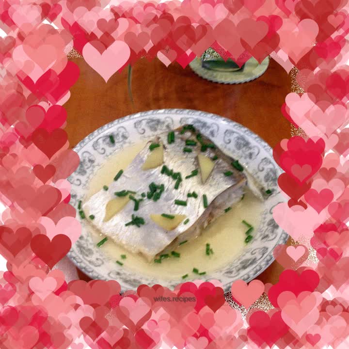 Fresh trout fish middle section