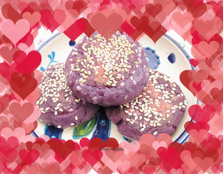 Healthy snack - soft and glutinous purple potato cake
