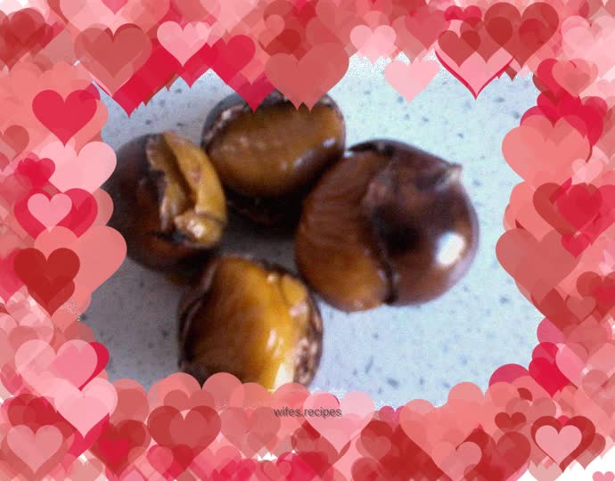 Stir-fried chestnuts in pressure cooker [Secrets}