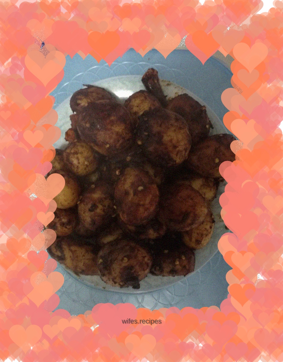 Braised potato balls