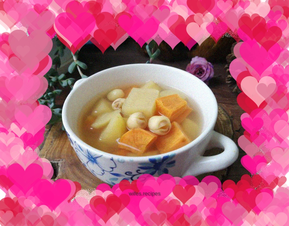 Apple, Sweet Potato and Lotus Seed Soup