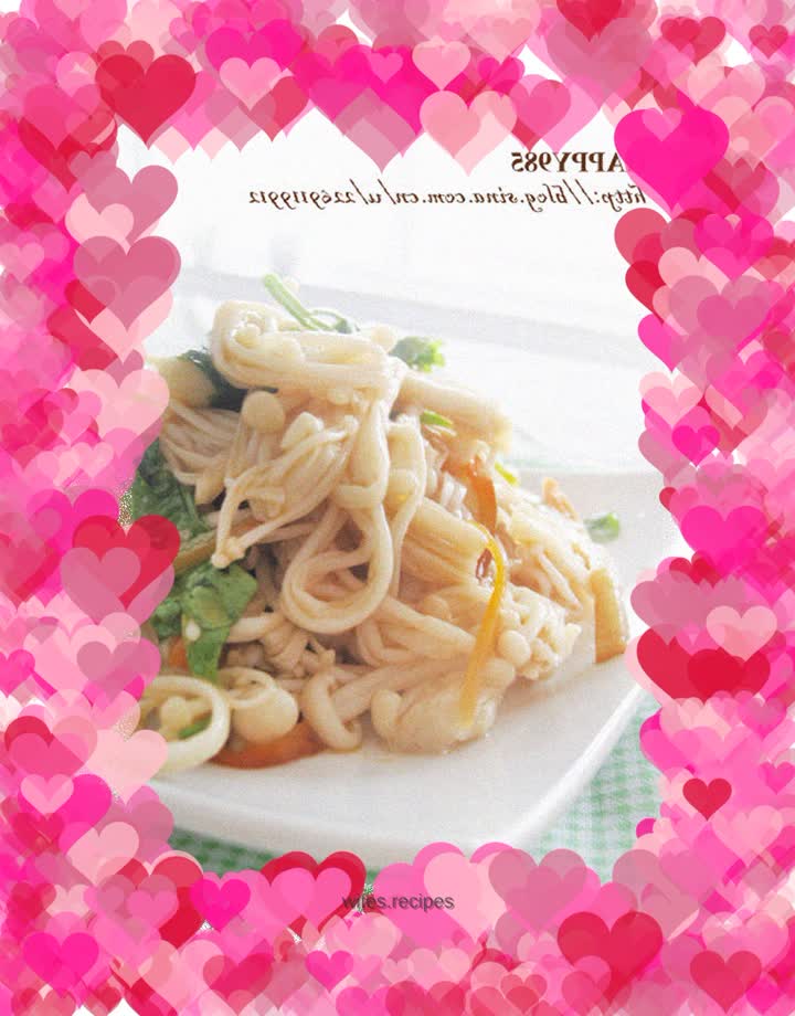 【Cold Enoki Mushroom】A touch of coolness in summer