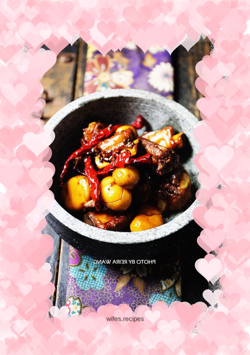 Braised pork ribs with chestnuts