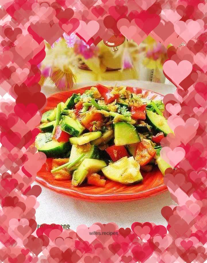 Cucumber Spicy Shrimp Skin