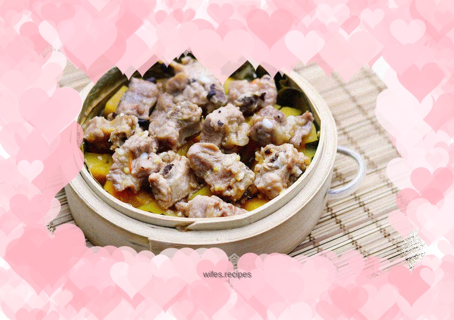 Steamed Pork Ribs with Lotus Pumpkin
