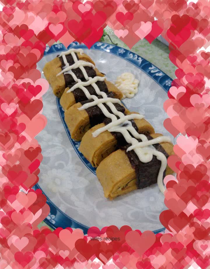 Seaweed and meat floss thick egg roast