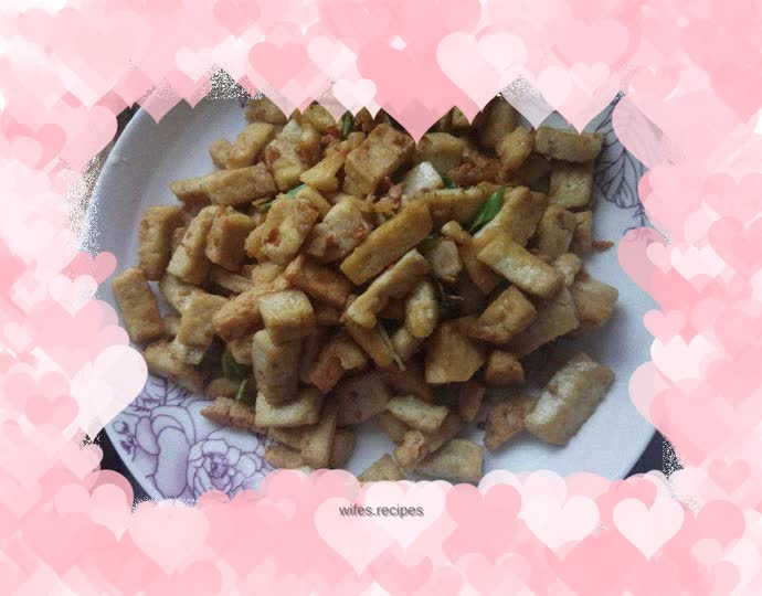 Oyster sauce tofu