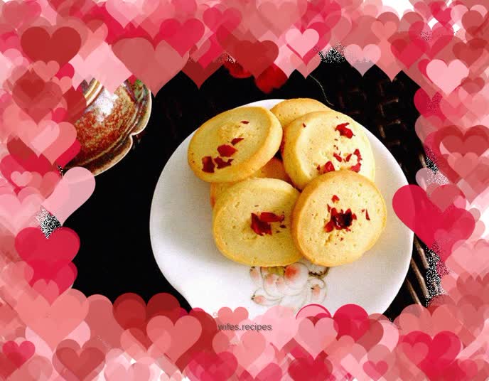 Rose cheese biscuits