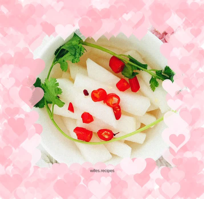 Sweet and sour white radish