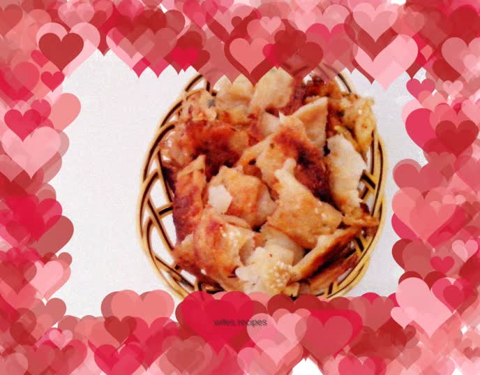 Sauce-flavored scallion pancake [crispy]