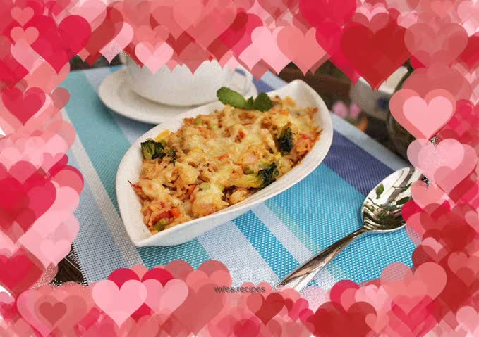 Beef and Vegetable Baked Rice