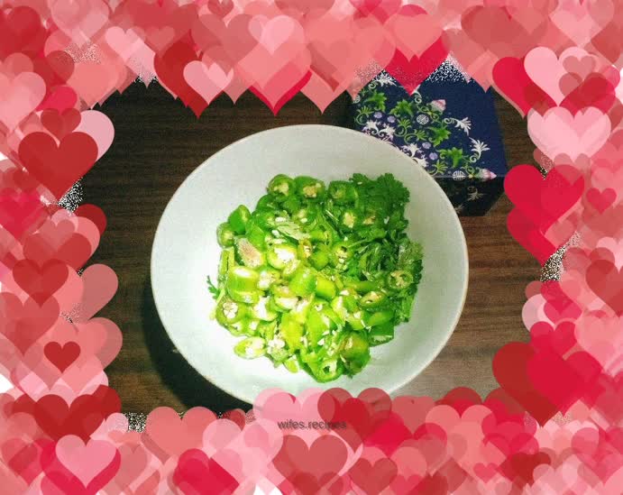 Coriander mixed with chili