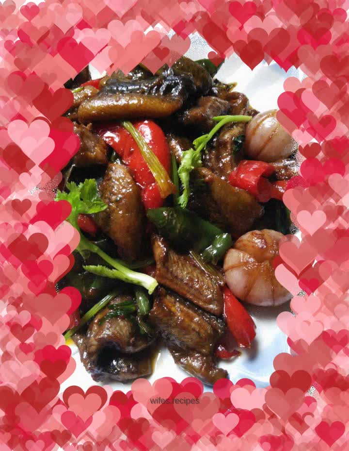 Stir-fried eel slices with double pepper