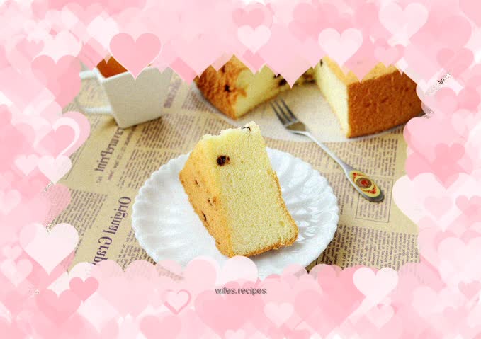 Chocolate Bean Rice Chiffon Cake