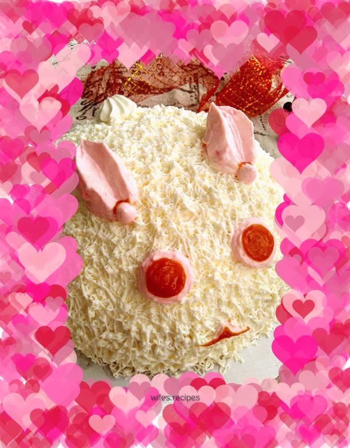 Decorated cake: Snow Rabbit